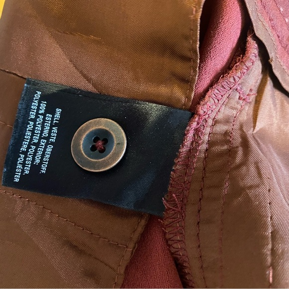 Anthropologie The Essential Culotte Wide Leg Capris Wine Red Size 0 - Picture 12 of 12